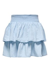 only - ONLY Spódnica mini Charis 15363983 Niebieski jasny Regular Fit. Kolor: niebieski. Materiał: lyocell #4