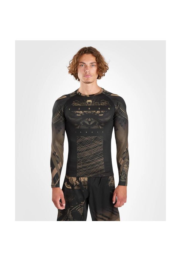 VENUM - Venum Rashguard Męski Gorilla Jungle Długi rękaw. Kolor: czarny. Długość rękawa: długi rękaw. Długość: długie