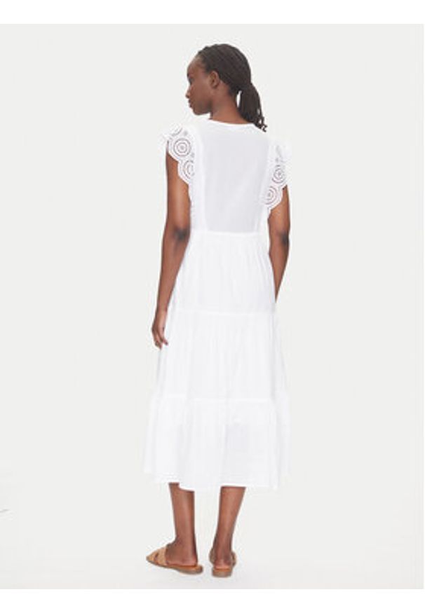 JDY Sukienka letnia Sara 15350748 Biały Regular Fit. Kolor: biały. Materiał: bawełna. Sezon: lato