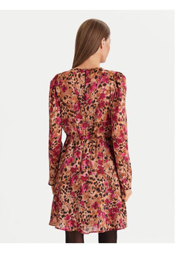 Morgan Sukienka codzienna 252-RIZAC.F Kolorowy Regular Fit. Okazja: na co dzień. Materiał: syntetyk. Wzór: kolorowy. Typ sukienki: proste. Styl: casual