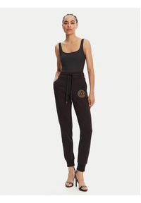 Versace Jeans Couture Spodnie dresowe 78HAAT00 Czarny Regular Fit. Kolor: czarny. Materiał: bawełna #5