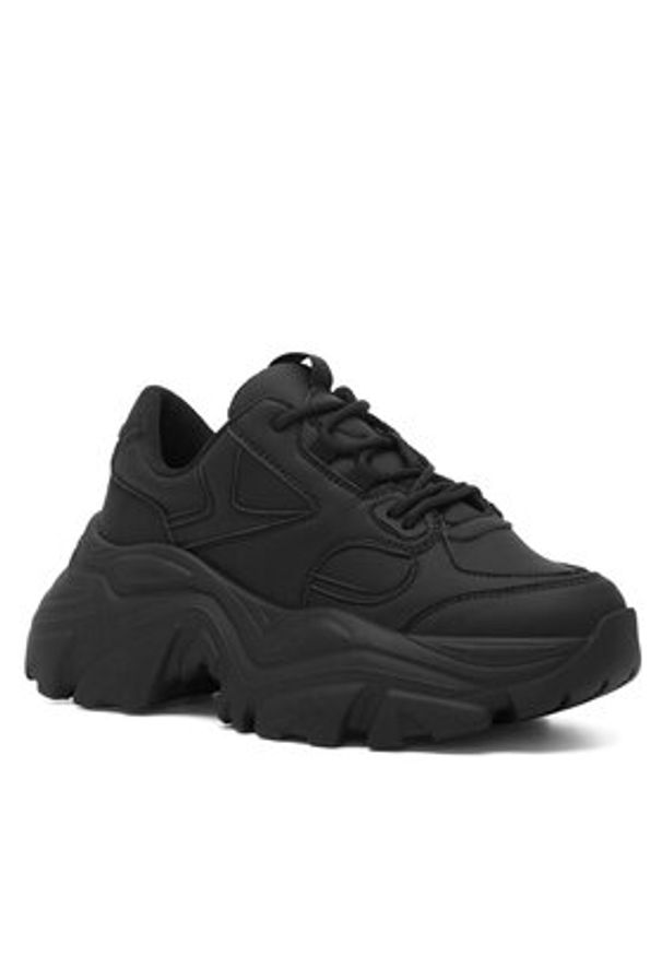 DeeZee Sneakersy MEG WS91620-02 Czarny. Kolor: czarny. Materiał: materiał
