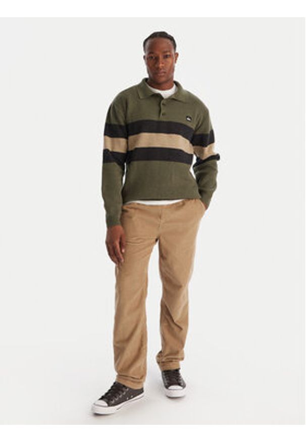 Quiksilver Sweter Cooper EQYSW03331 Zielony Regular Fit. Kolor: zielony. Materiał: syntetyk, bawełna