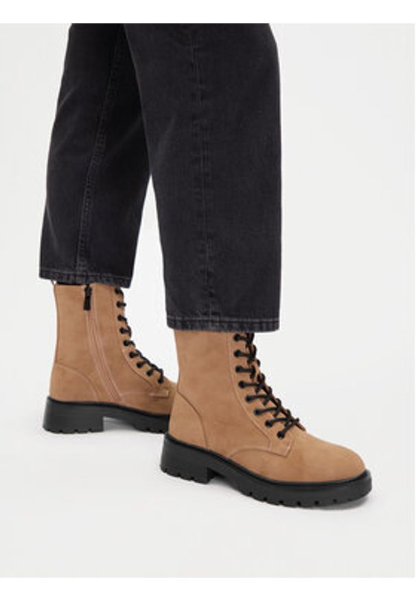 Jenny - JENNY Trzewiki CEO-HY6099S-1 Beżowy. Kolor: beżowy. Materiał: materiał, syntetyk
