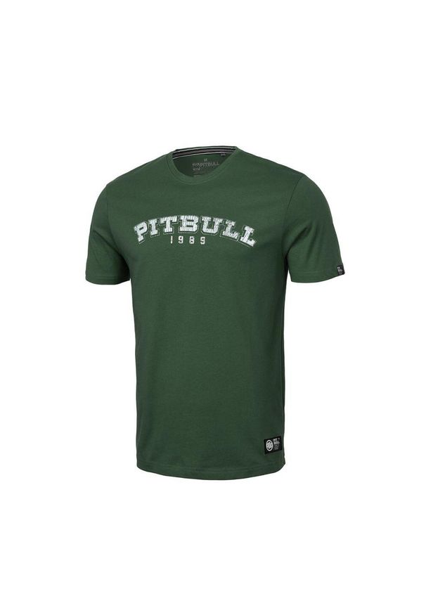 PITBULL - Koszulka bawełniana sportowa t-shirt dla dorosłych Born In 1989. Kolor: zielony, wielokolorowy, szary. Materiał: bawełna