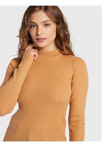 Brave Soul Sweter LK-248RIGBYH Brązowy Regular Fit. Kolor: brązowy. Materiał: syntetyk #4