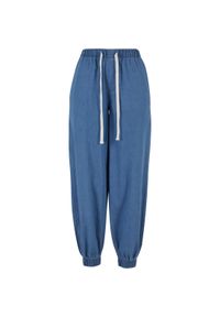 Damskie spodnie dresowe Urban Classics. Kolor: niebieski. Materiał: dresówka. Długość: długie. Sport: bieganie #1