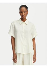 Hugo - HUGO Koszula Encantada 50566793 Beżowy Relaxed Fit. Kolor: beżowy. Materiał: len #1