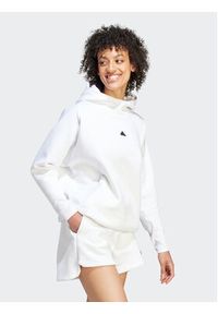 Adidas - adidas Bluza Z.N.E. IN5125 Biały Loose Fit. Kolor: biały. Materiał: bawełna #5