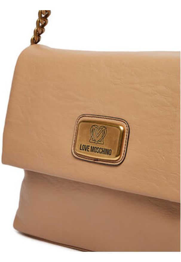 Love Moschino - LOVE MOSCHINO Torebka JC4271PP0LKB0106 Beżowy. Kolor: beżowy. Materiał: skórzane