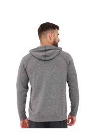 Bluza męska wełniana z kapturem Brubeck OUTDOOR MERINO. Typ kołnierza: kaptur. Kolor: szary. Materiał: poliamid, elastan, poliester, wełna. Sport: outdoor