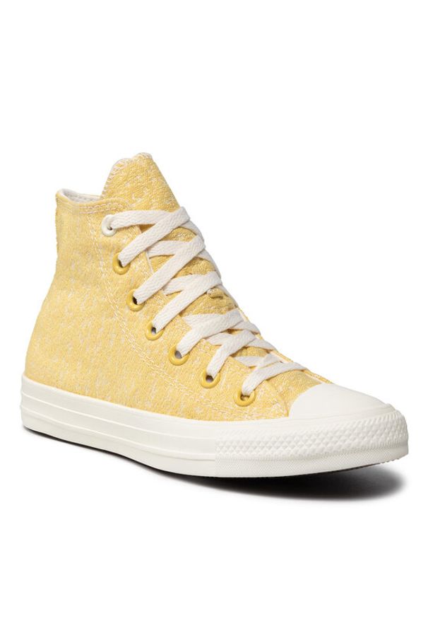 Converse Trampki Ctas Hi 571358C Żółty. Kolor: żółty. Materiał: materiał