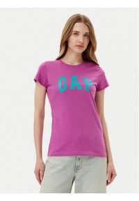 GAP - Gap T-Shirt 776775-07 Fioletowy Regular Fit. Kolor: fioletowy. Materiał: bawełna
