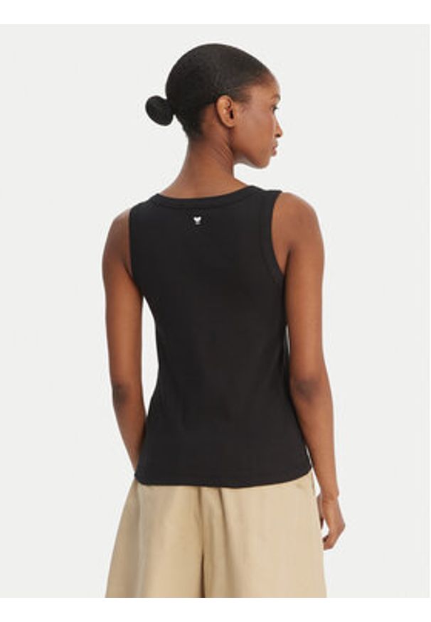 Weekend Max Mara Top Multic 2615941012 Czarny Regular Fit. Kolor: czarny. Materiał: bawełna