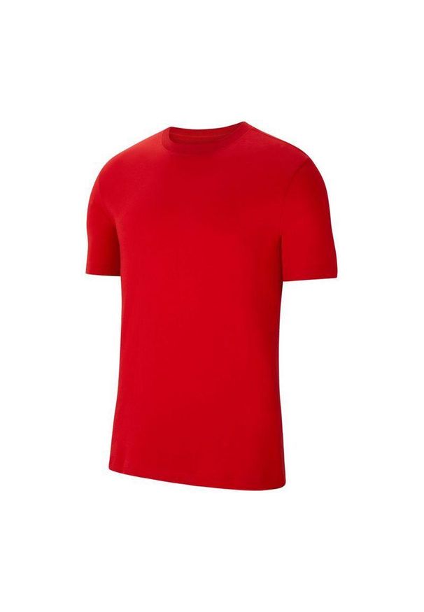 Nike - T-shirt Męski Logo Park. Kolor: czerwony. Sport: turystyka piesza