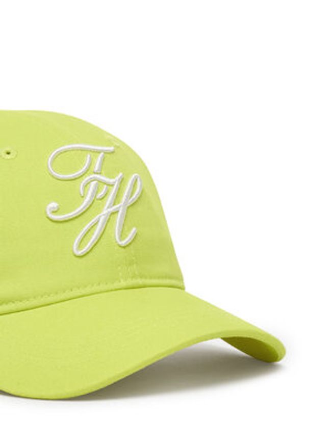 TOMMY HILFIGER - Tommy Hilfiger Czapka z daszkiem Logo Embroidery Baseball Cap AW0AW18338 Zielony. Kolor: zielony. Materiał: bawełna