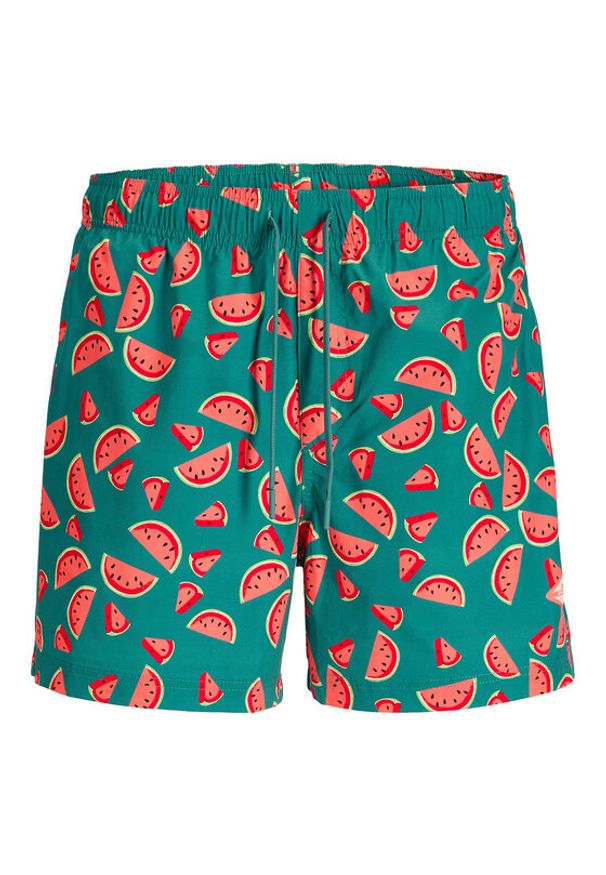 Jack & Jones Szorty kąpielowe Maui Vibes 12291426 Niebieski Regular Fit. Kolor: niebieski. Materiał: syntetyk