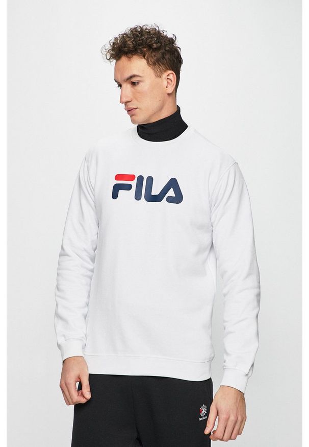 Fila - Bluza. Okazja: na co dzień. Kolor: biały. Wzór: nadruk. Styl: casual