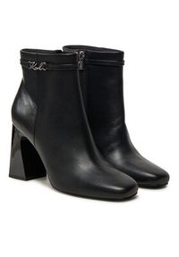 Karl Lagerfeld - KARL LAGERFELD Botki KL33150 Czarny. Kolor: czarny. Materiał: skóra