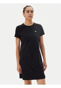 EA7 Emporio Armani Sukienka codzienna 7W000084 AF12484 UC001 Czarny Regular Fit. Okazja: na co dzień. Kolor: czarny. Materiał: bawełna. Typ sukienki: proste. Styl: casual