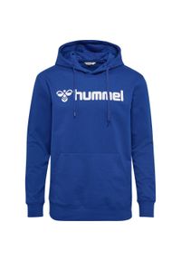 Bluza z kapturem Hummel Go 2.0 Logo. Typ kołnierza: kaptur. Kolor: niebieski. Materiał: materiał. Sport: fitness #1