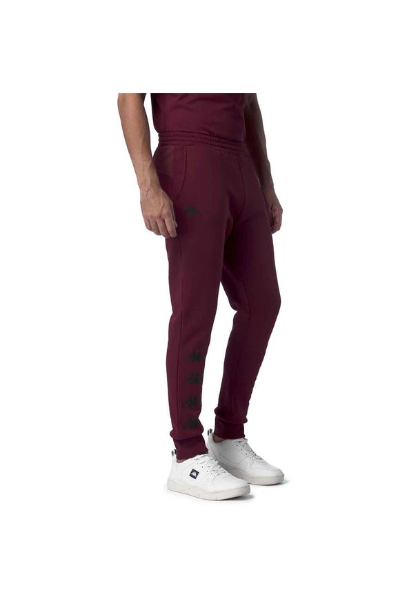 Spodnie dresowe Kappa Gelci. Kolor: czerwony. Materiał: dresówka