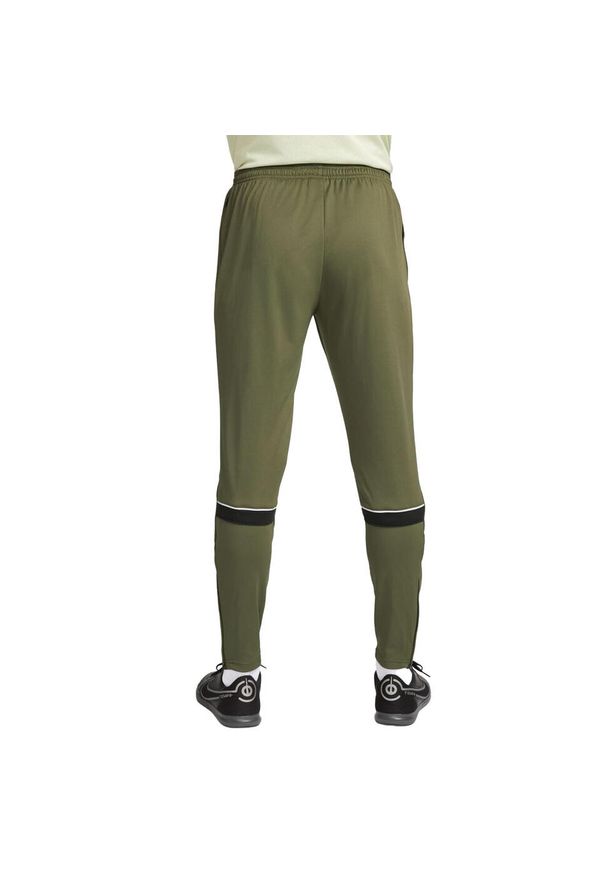 Nike - Męskie Spodnie Do Biegania Academy DriFIT. Kolor: zielony. Materiał: dresówka