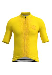C-LAB - Koszulka rowerowa męska Unica żółta. Kolor: żółty