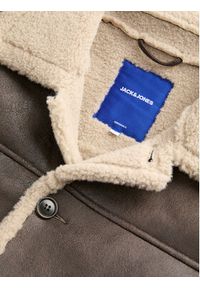 Jack & Jones - Jack&Jones Kurtka z imitacji skóry Cambridge 12282946 Brązowy Regular Fit. Kolor: brązowy. Materiał: skóra #3
