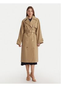 MICHAEL Michael Kors Trencz MR620FLKQH Beżowy Oversize. Kolor: beżowy. Materiał: bawełna #3