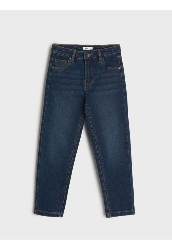 Sinsay - Jeansy - granatowy. Kolor: niebieski