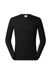 Koszulka męska The North Face Easy 0A8BZZJK31 - czarna. Kolor: czarny. Materiał: poliester, poliamid, materiał. Długość rękawa: długi rękaw. Długość: długie #1