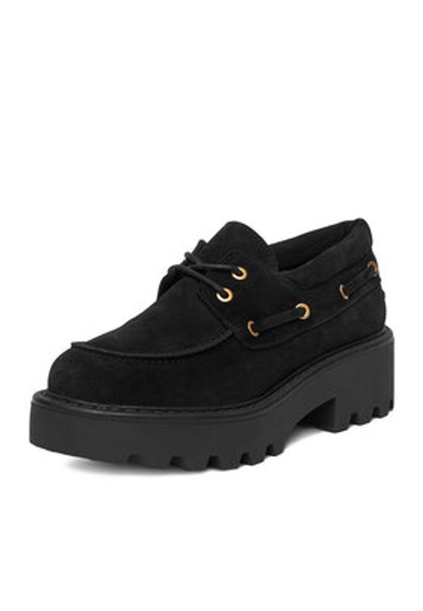 Badura Loafersy EO-AZALEA-8126-25 Czarny. Kolor: czarny. Materiał: zamsz, skóra