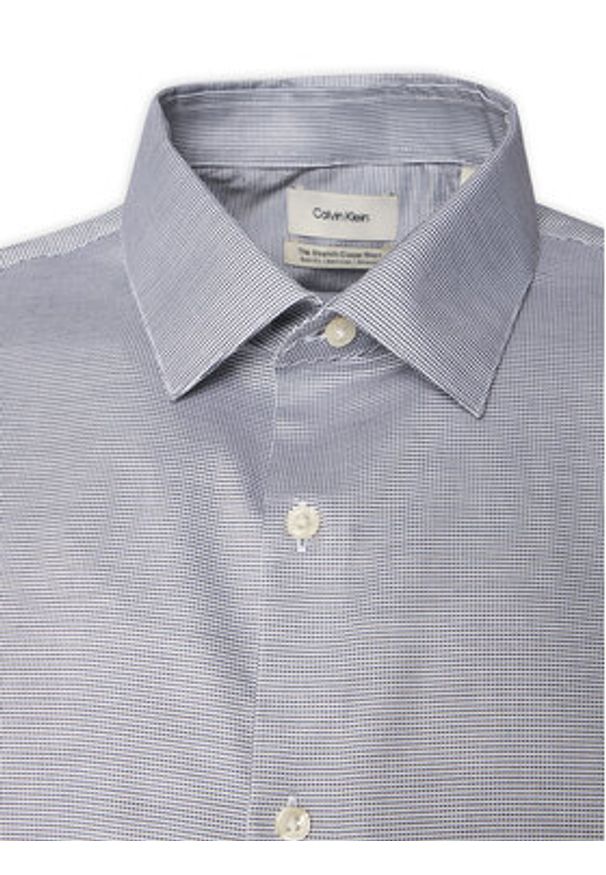 Calvin Klein Koszula LV019EU057 Niebieski Slim Fit. Kolor: niebieski. Materiał: bawełna