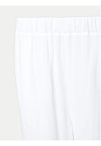 Seafolly Spodnie materiałowe Crinkle 55430-PA Biały Regular Fit. Kolor: biały. Materiał: bawełna #8