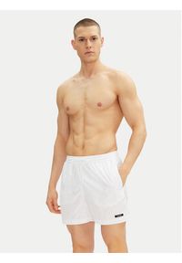 Calvin Klein Swimwear Szorty kąpielowe KM0KM01111 Biały Regular Fit. Kolor: biały. Materiał: syntetyk #3