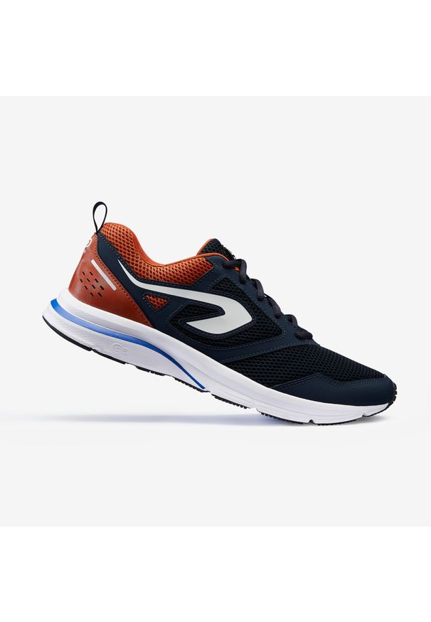 KALENJI - Buty do biegania męskie Kalenji Run Active. Kolor: wielokolorowy, niebieski, brązowy. Sport: bieganie