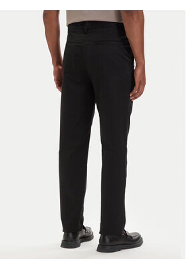 Hugo - HUGO Spodnie materiałowe Genar253 50567257 Czarny Slim Fit. Kolor: czarny. Materiał: bawełna