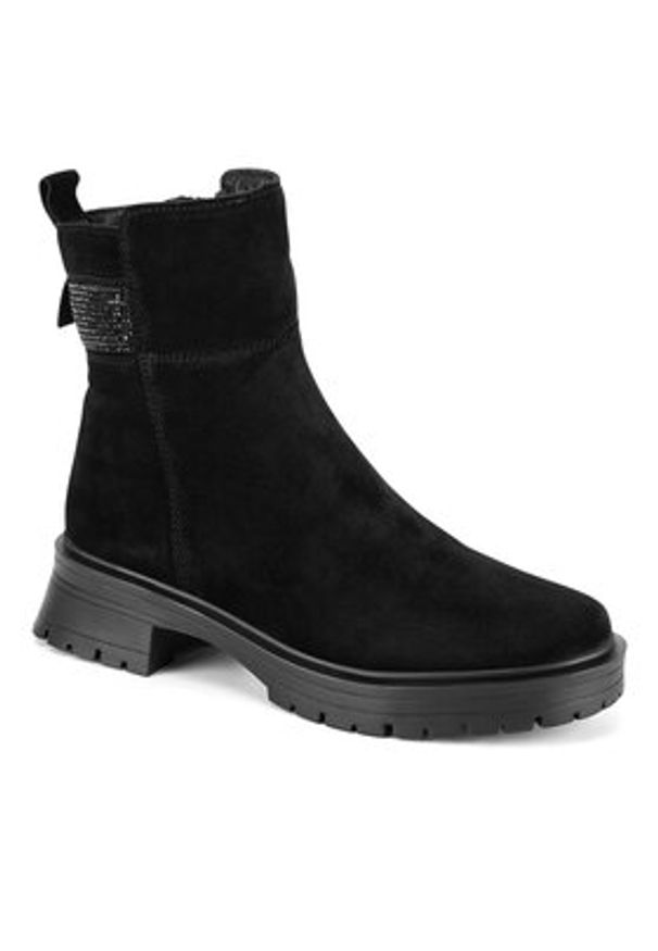 Sergio Bardi Botki WI16-E1099-01SB Czarny. Kolor: czarny. Materiał: zamsz, skóra