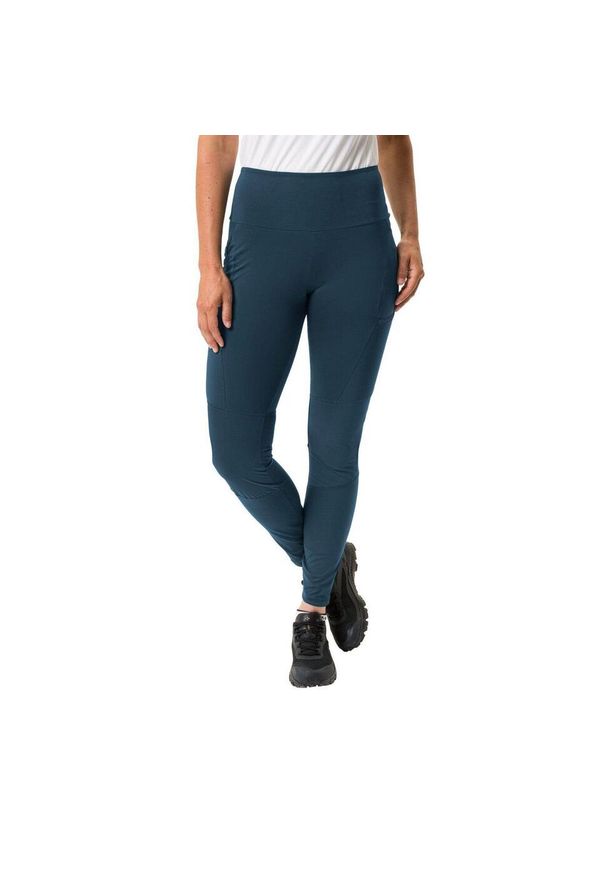 Legginsy turystyczne damskie Vaude Scopi Tights II. Kolor: zielony, niebieski, wielokolorowy. Sport: turystyka piesza