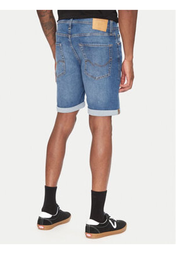 Jack & Jones - Jack&Jones Szorty jeansowe Rick 12269499 Niebieski Regular Fit. Kolor: niebieski. Materiał: bawełna