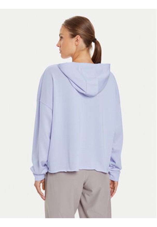 Under Armour Bluza Ua Rival 1382736 Fioletowy Loose Fit. Kolor: fioletowy. Materiał: bawełna