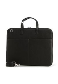 Wittchen - Damska torba na laptopa 13” skórzana slim. Kolor: czarny. Materiał: skóra. Wzór: kwiaty, haft. Styl: casual, elegancki #3
