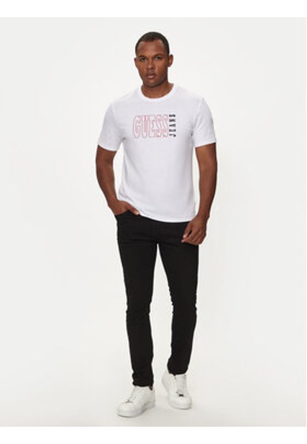 Guess Jeans Jeansy M4YA0F D5DN1 Czarny Skinny Fit. Kolor: czarny