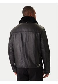 BOSS Kurtka skórzana H-Mupablo 50540917 Czarny Regular Fit. Kolor: czarny. Materiał: skóra #4