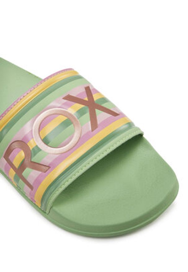 Roxy Klapki ARJL100679 Zielony. Kolor: zielony. Materiał: syntetyk
