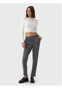 Vero Moda Bluzka Hati 10275570 Biały Slim Fit. Kolor: biały. Materiał: bawełna