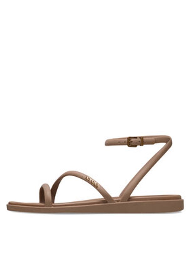 Crocs Sandały Miami Ankle Strap Sandal 212256 Brązowy. Kolor: brązowy