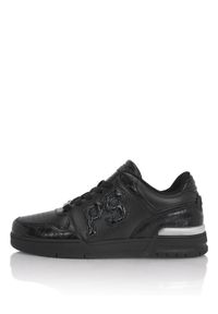 Plein Sport Sneakersy SAFS USC0934 SLE004N Czarny. Kolor: czarny. Materiał: materiał #1