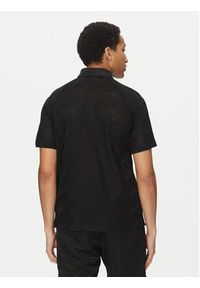 Hugo - HUGO Polo Dompoli 50535150 Czarny Relaxed Fit. Typ kołnierza: polo. Kolor: czarny. Materiał: wiskoza
